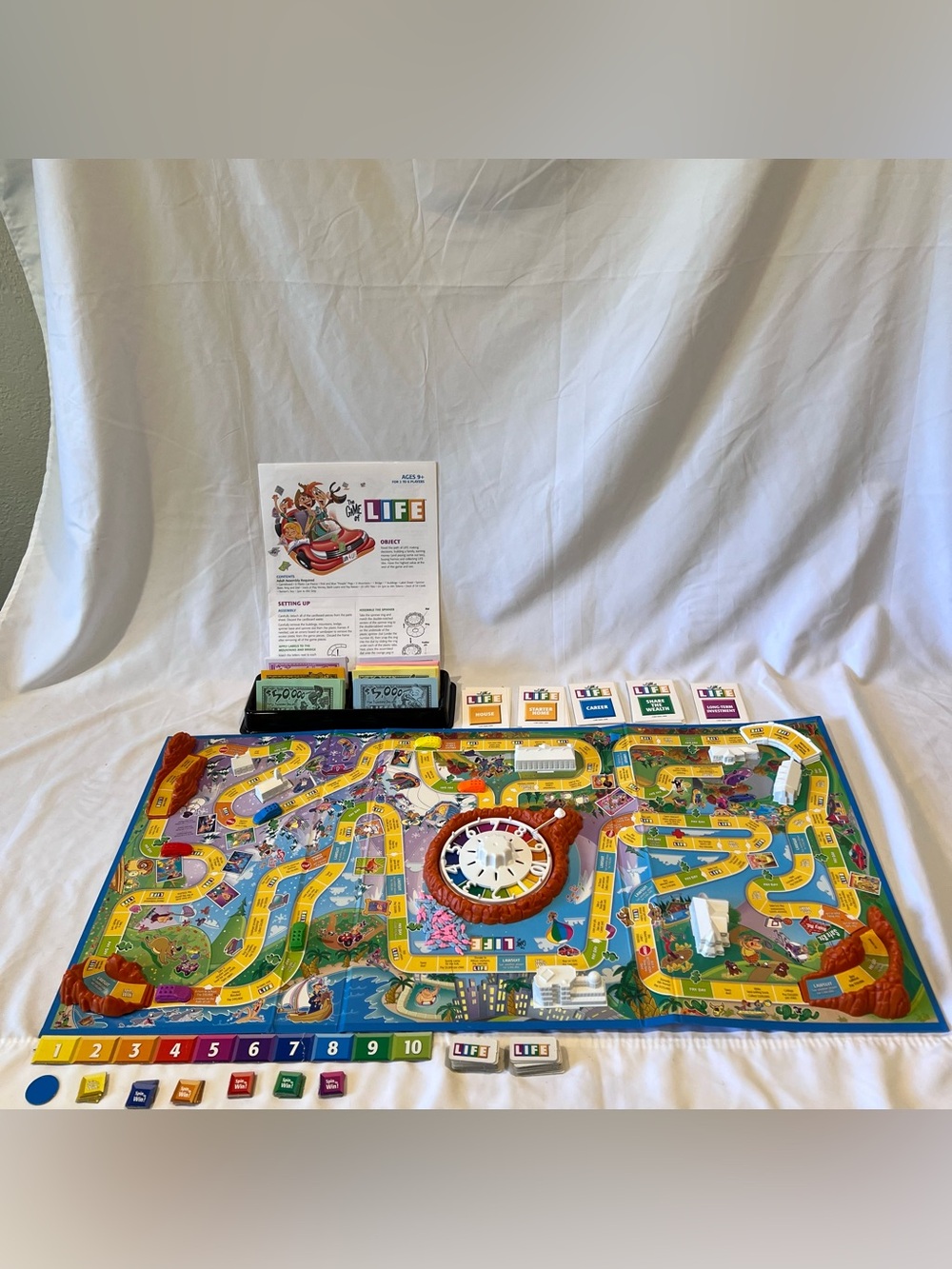 The Game Of Life 2007 Complete Family Board Game Hasbro
